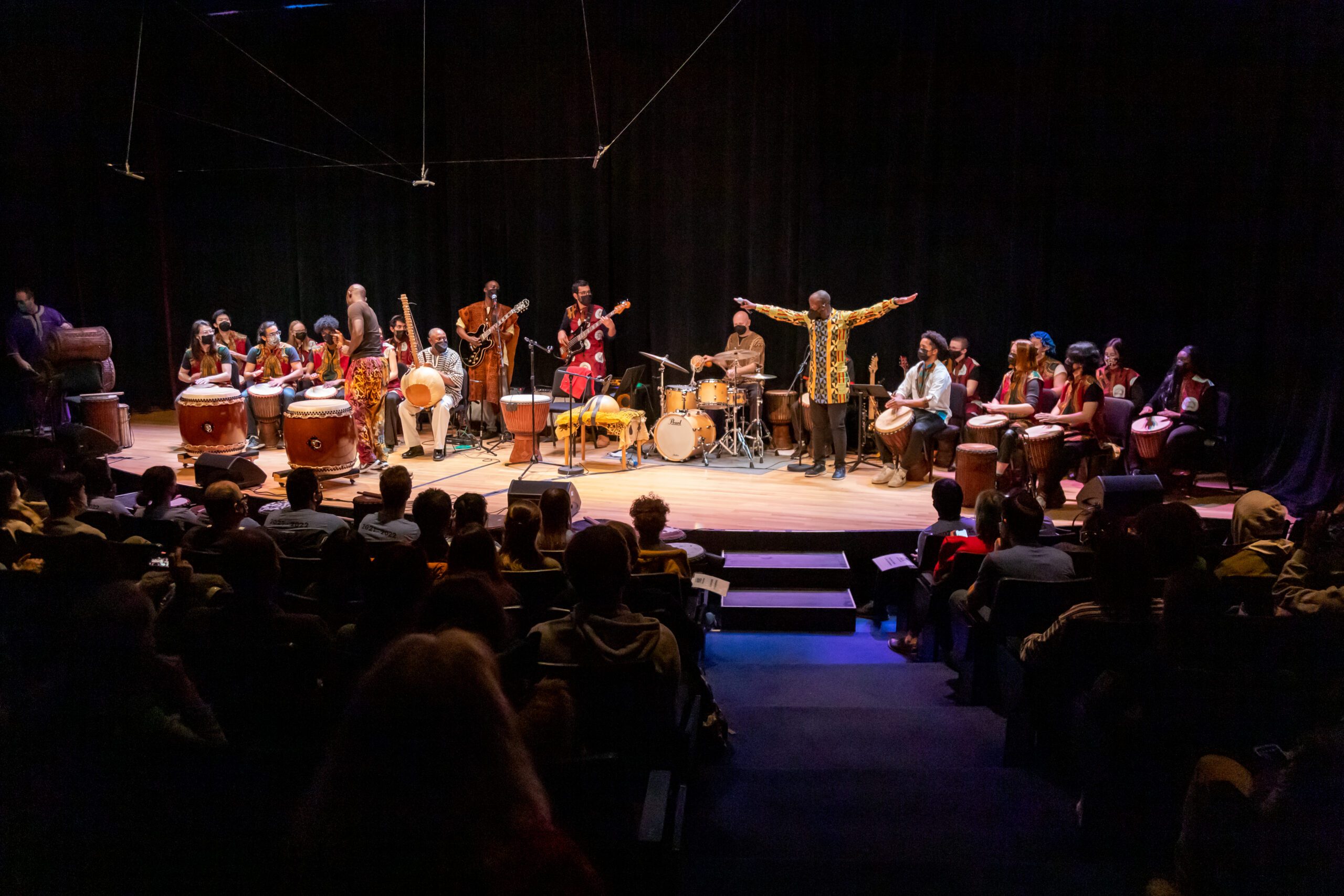 photo of African Music Ensemble performing on stage