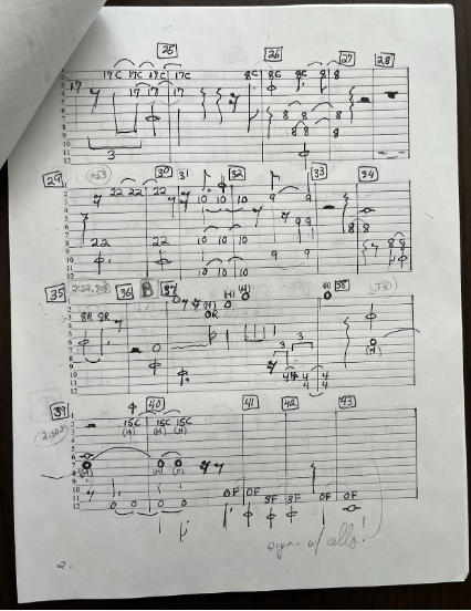 Notation of music